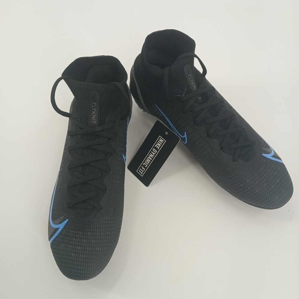 Nike Mercurial Superfly 8 Elite SG-PRO Anti-Clog Black Blue CV0960-004 Mens 6.5‎